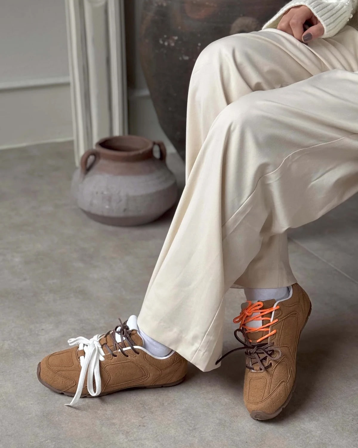 Atlete Casual Suede – Camel Brown
