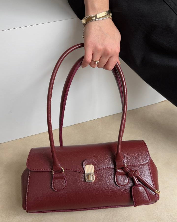 Çantë Elegante Shoulder Bag – Burgundy Wine