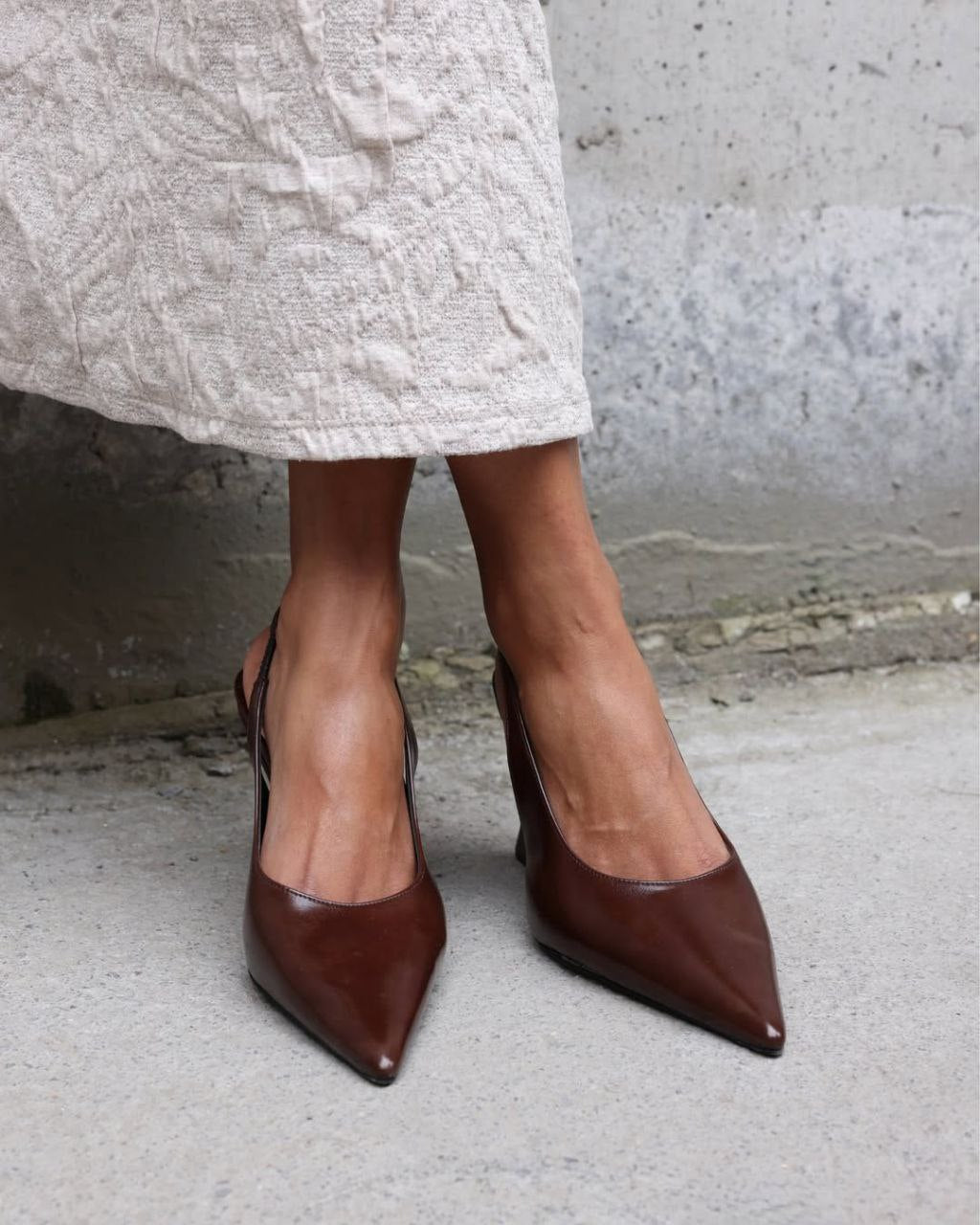 Kepuce Slingback / Kafe